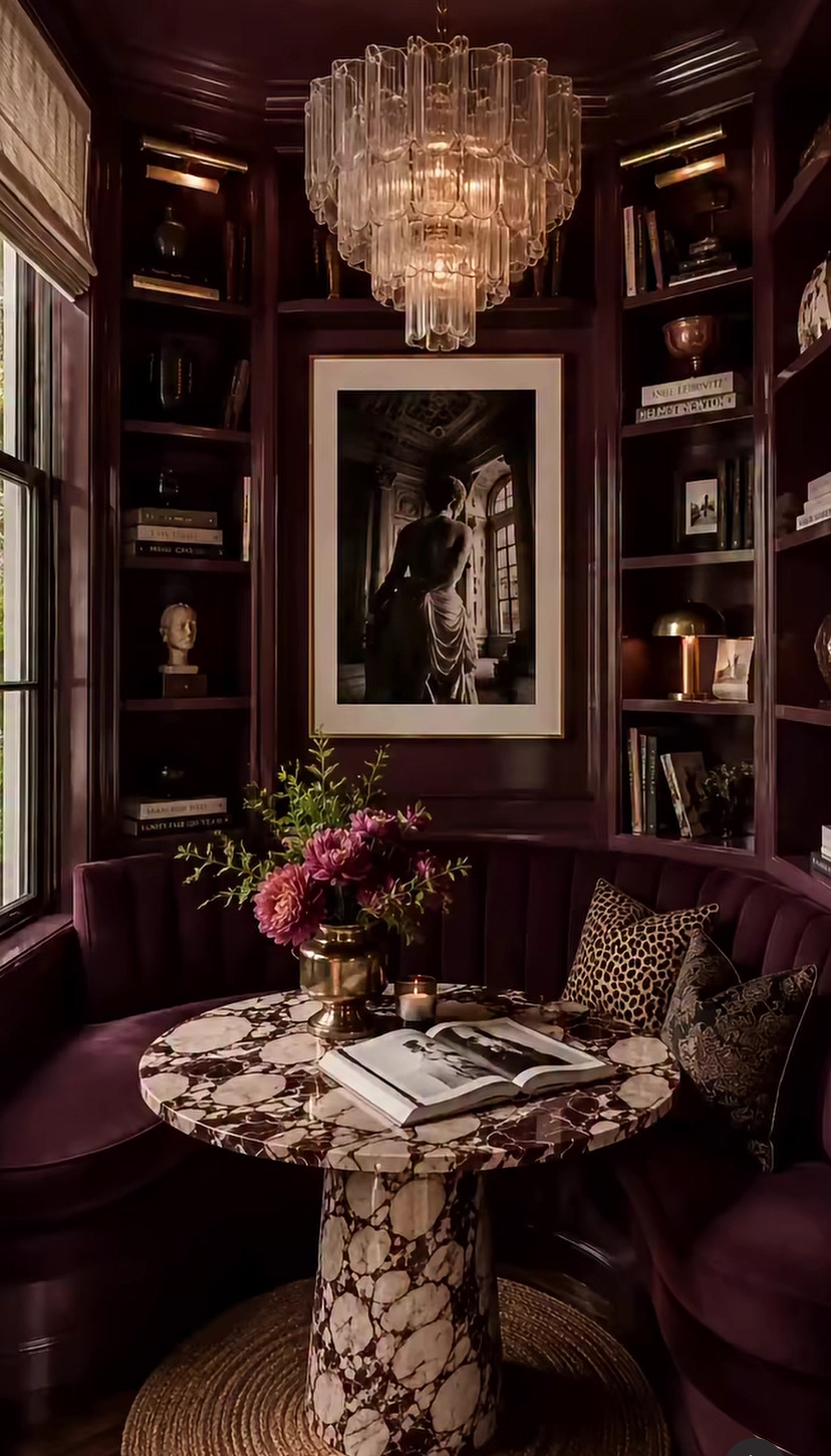 Burgundy Private Office - Dark luxury & Timeless Design — image 1