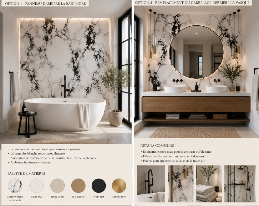 Calacatta Noir — A Modern Marble Bathroom — image 3