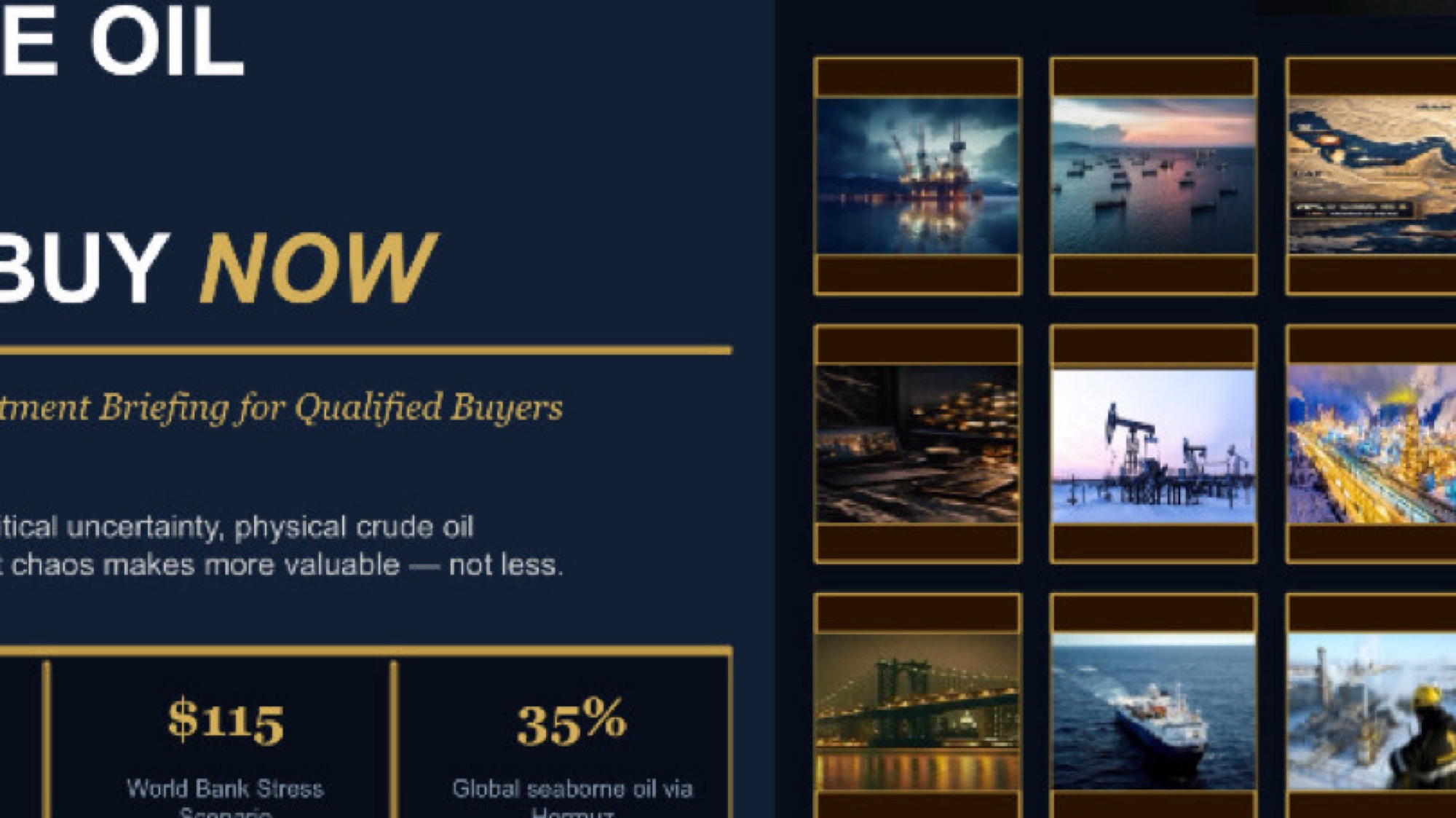 Crude oil - Why Buy Now ?