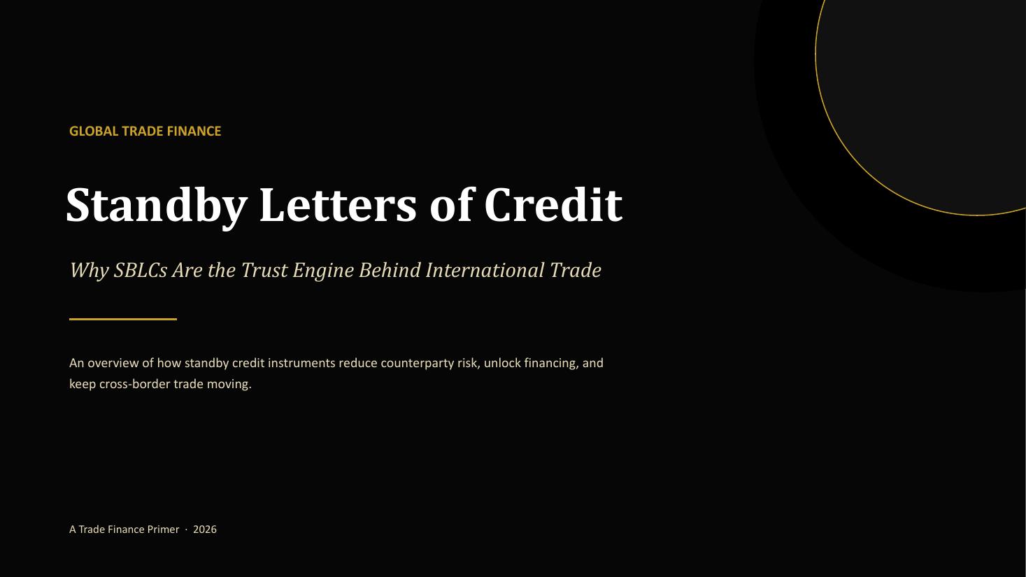 Cover of the primer Standby Letters of Credit